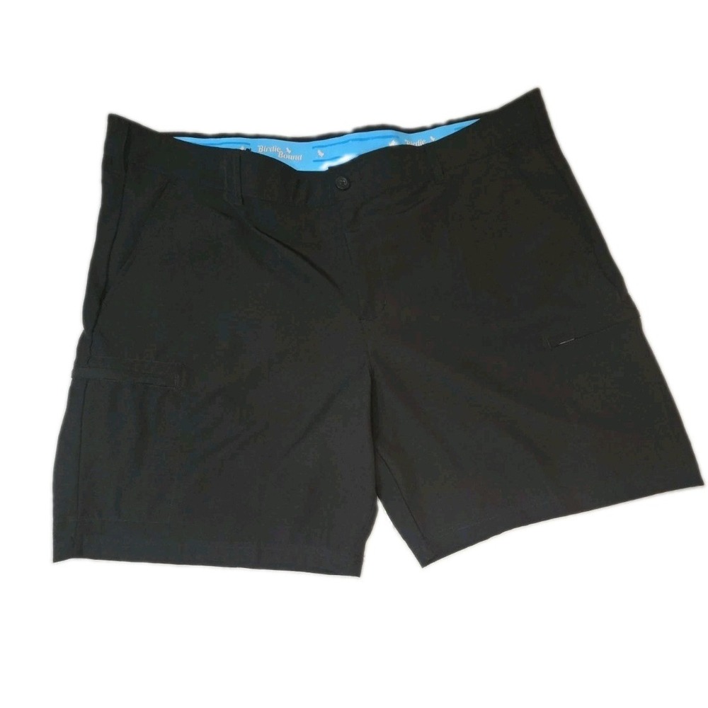 Birdie Bound Shorts Men's Performance Stretch Golf Chino- Size 44 Black